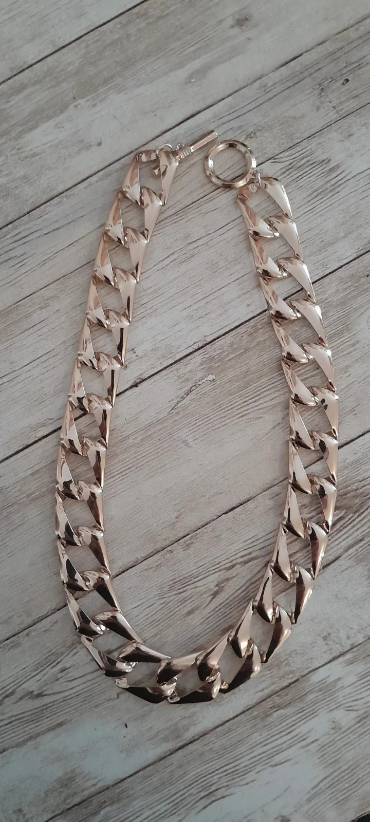 Collar de metal ligero color dorado – photo 2